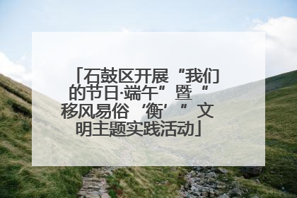 石鼓区开展“我们的节日·端午”暨“移风易俗‘衡’”文明主题实践活动